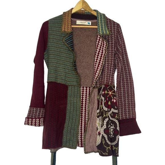 Sparrow Multicolor Patchwork Cardigan - Picture 2 of 9